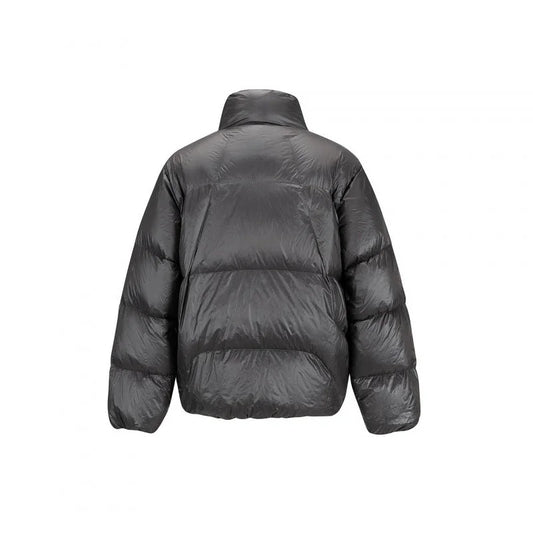 Men's Puffer Jacket Black Reversible - Black