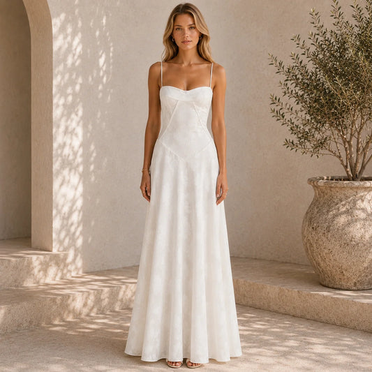 Corset Maxi Dress Black Bustier Style view 2