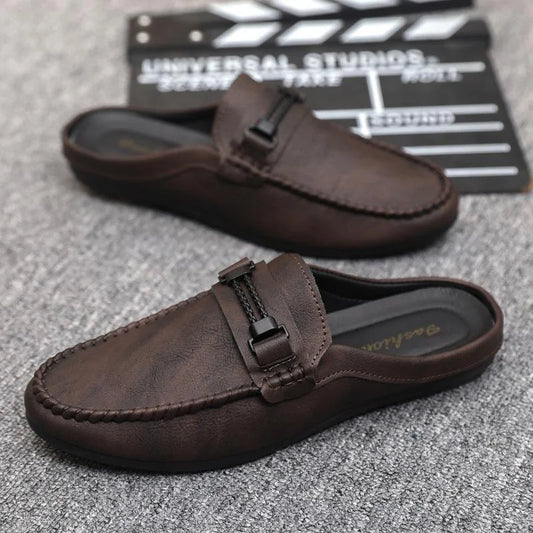 Men's Loafers Black Horsebit Slip-On - Black