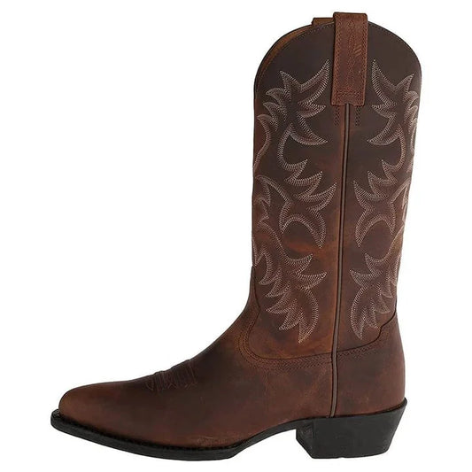Embroidered Western Cowboy Boots