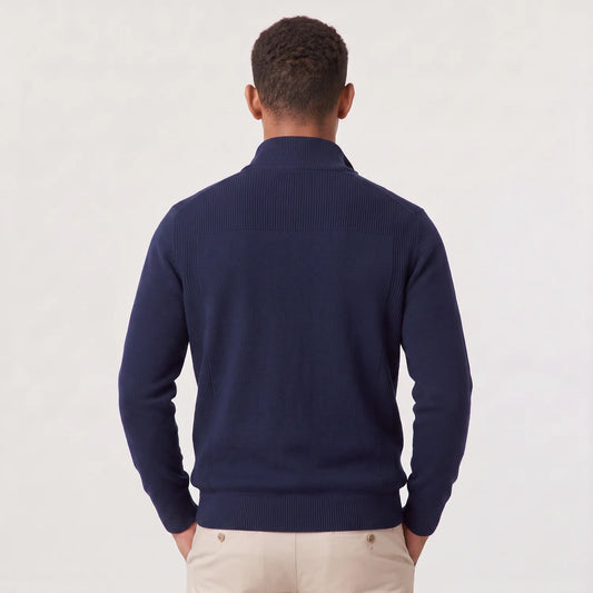 Men's Quarter-Zip Knit Sweater