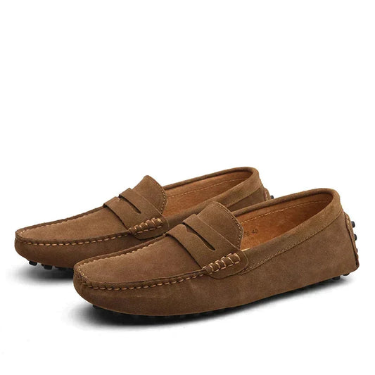 Brown Men's Penny Loafers – Slip-On Comfort