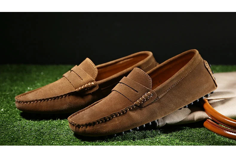Brown Men's Penny Loafers – Slip-On Comfort