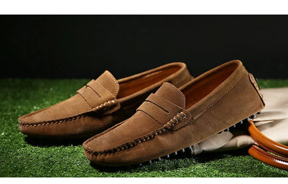 Brown Men's Penny Loafers – Slip-On Comfort