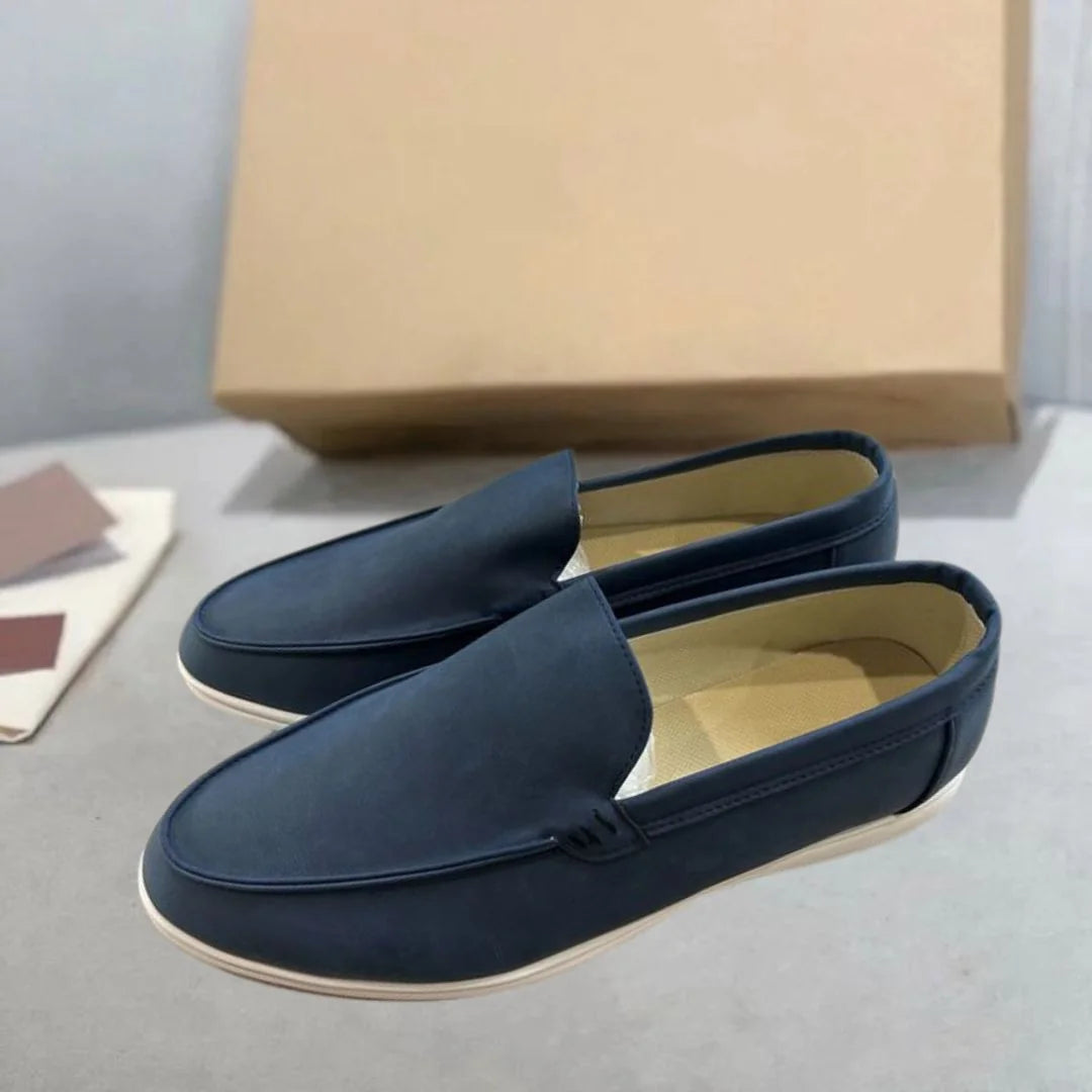Brown Men's Suede Loafers – Classic Penny Slip-On