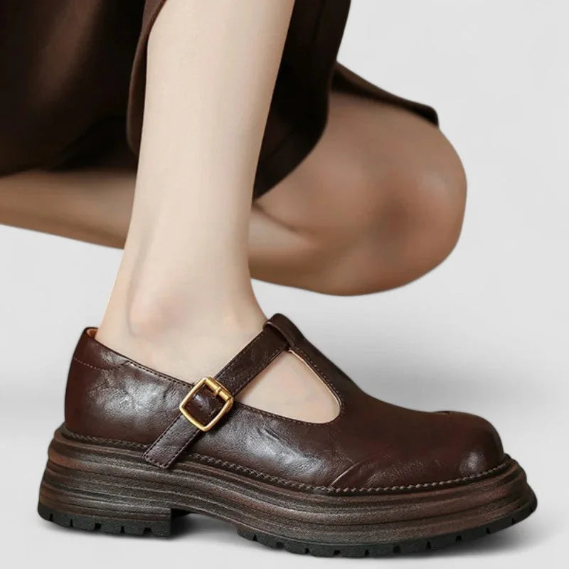 Black Chunky Platform Mary Janes