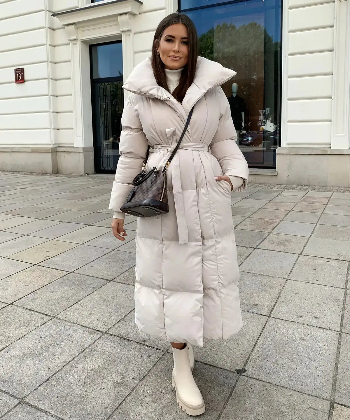 Black Long Puffer Coat