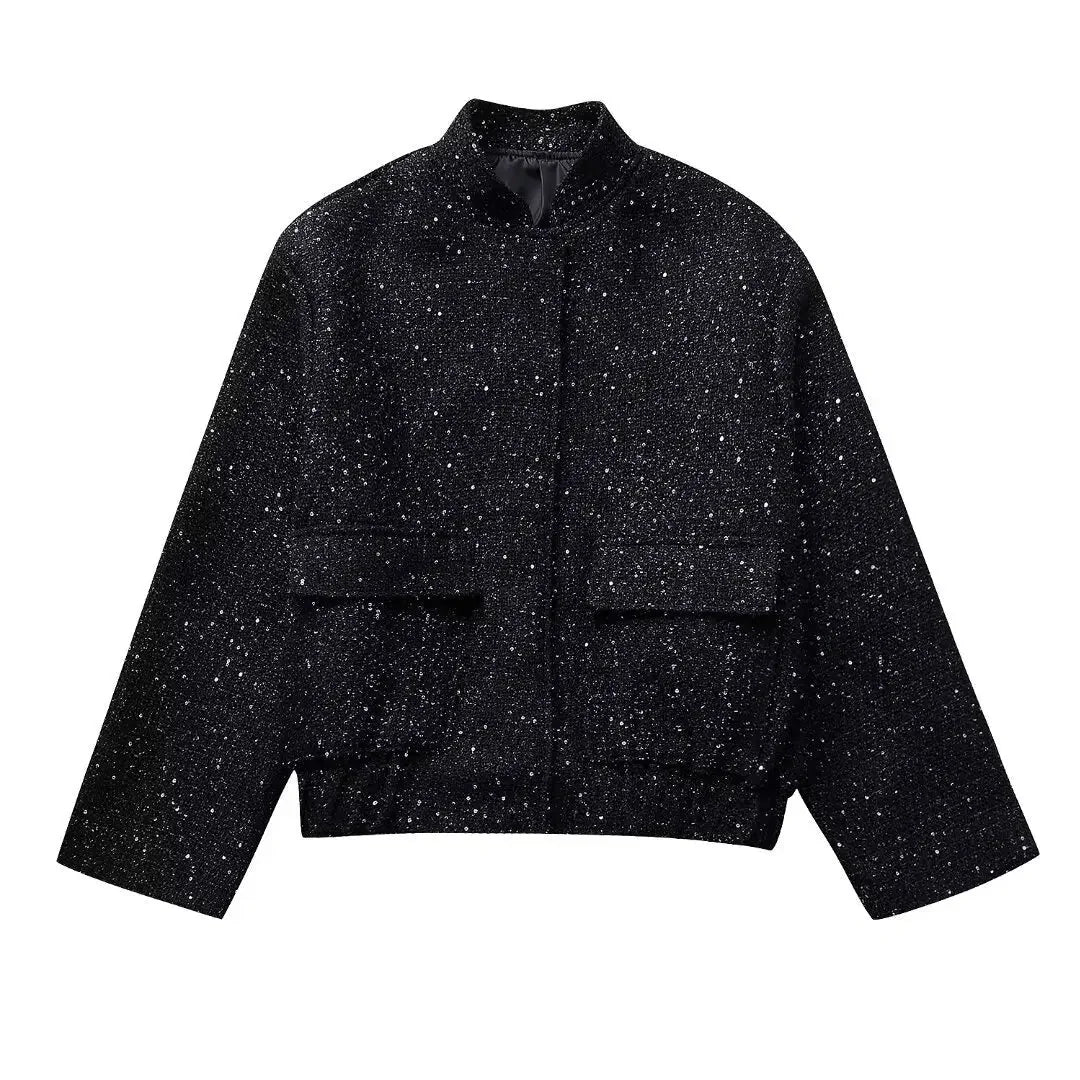 Party Jacket Gold Metallic - Black