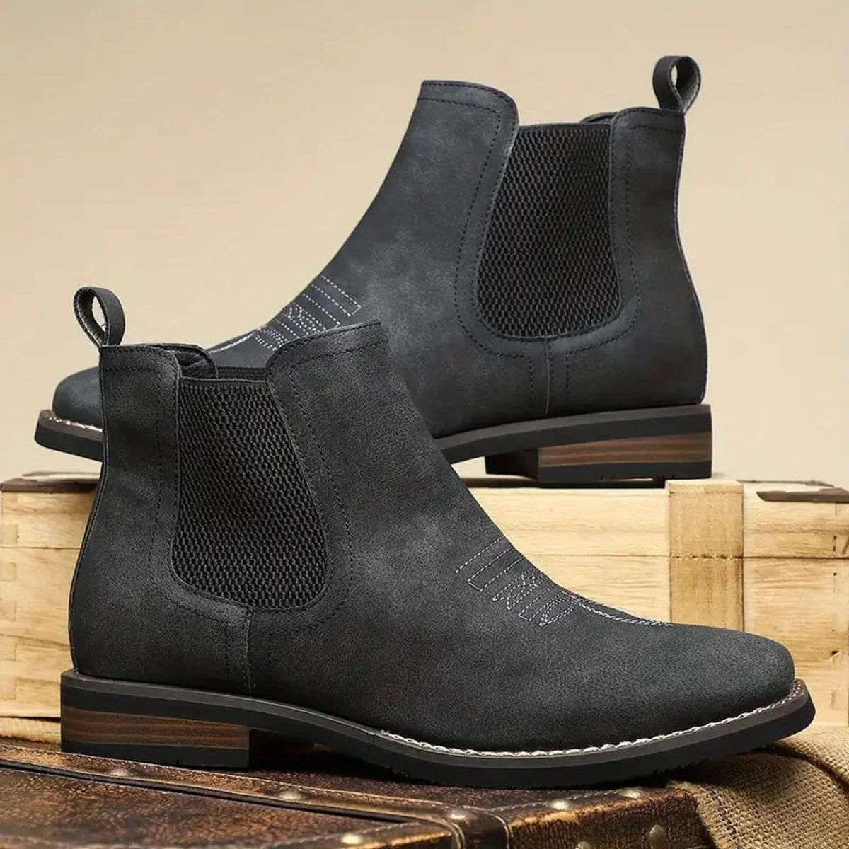 Men's Chelsea Boots Midnight Western Stitch - Midnight