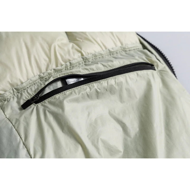 Men's Puffer Jacket Black Reversible - Black