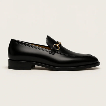 Men's Loafers Black Horsebit Classic - Black