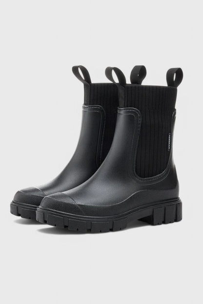 Chelsea Boots Black Waterproof Lug - Black