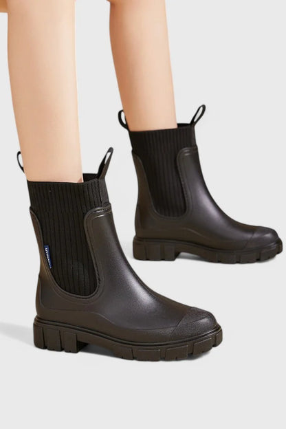 Chelsea Boots Black Waterproof Lug - Black