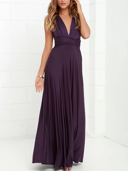 Wedding Guest Dress Black Backless Halter - Mauve