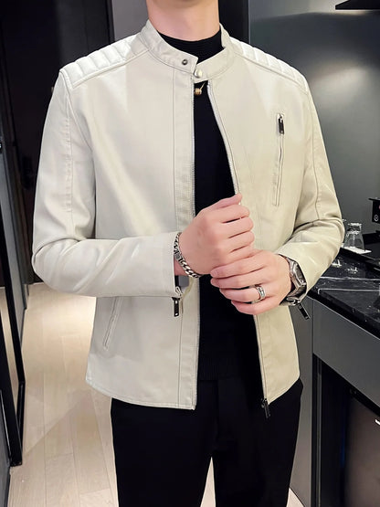 Men’s Biker Jacket Stitched Shoulders — competitor gallery view 1