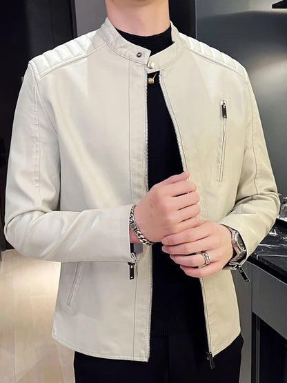 Men’s Biker Jacket Stitched Shoulders — competitor gallery view 7