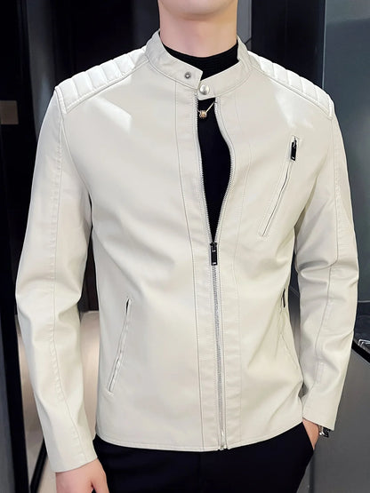 Men’s Biker Jacket Stitched Shoulders — competitor gallery view 9