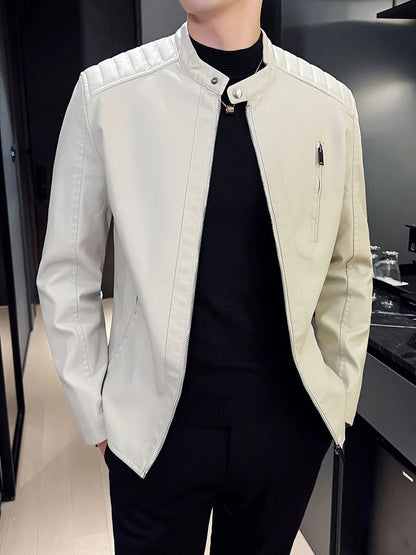 Men’s Biker Jacket Stitched Shoulders — competitor gallery view 11
