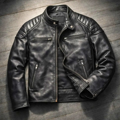 Men’s Biker Jacket Quilted Panels — competitor gallery view 5
