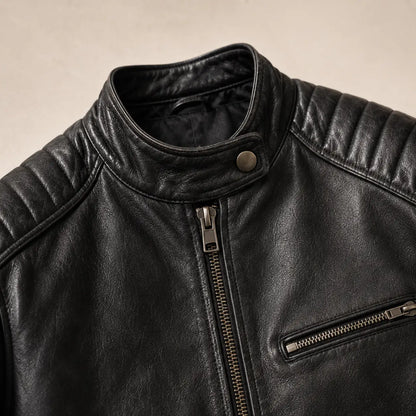 Men’s Biker Jacket Quilted Panels — competitor gallery view 9