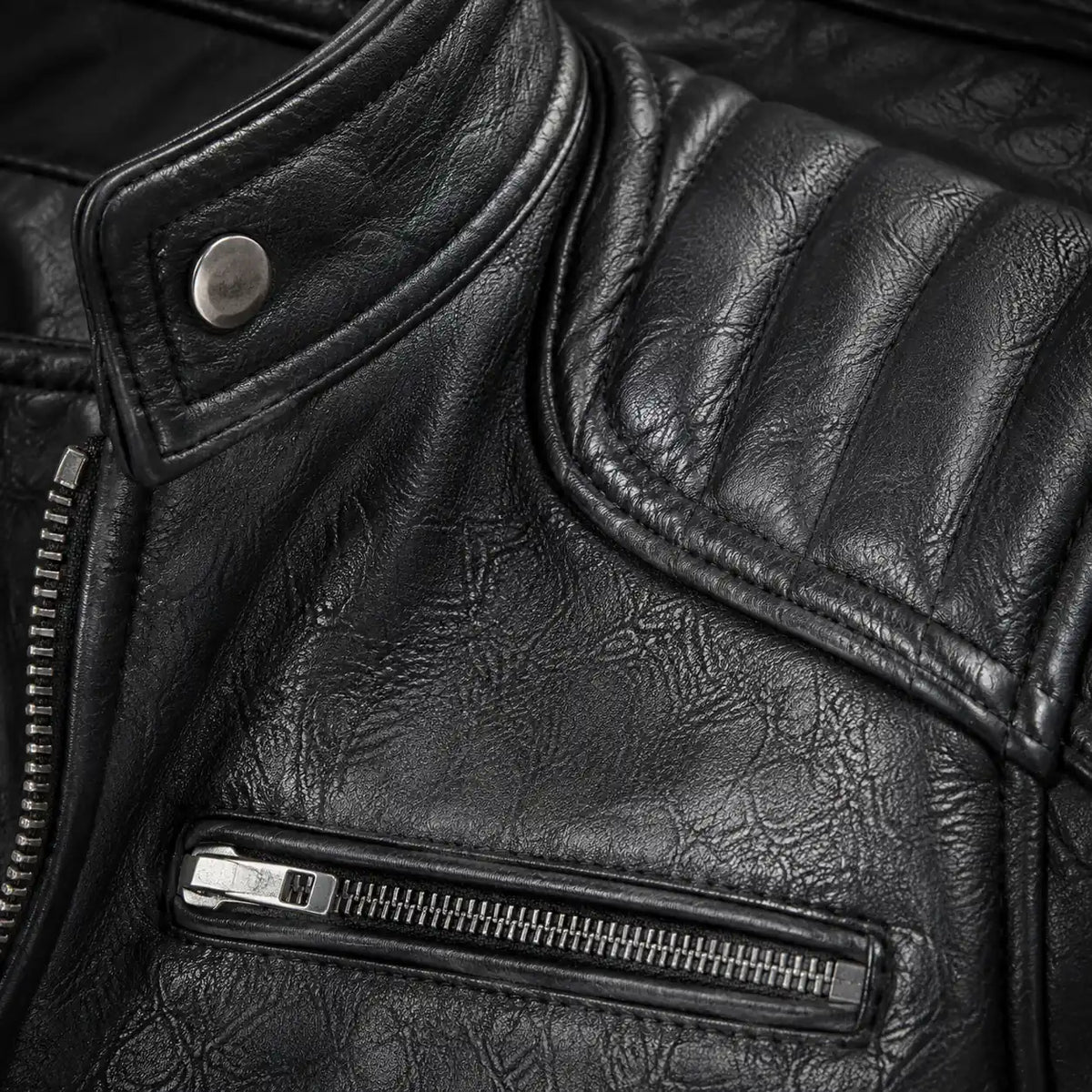 Men’s Biker Jacket Quilted Panels — competitor gallery view 10