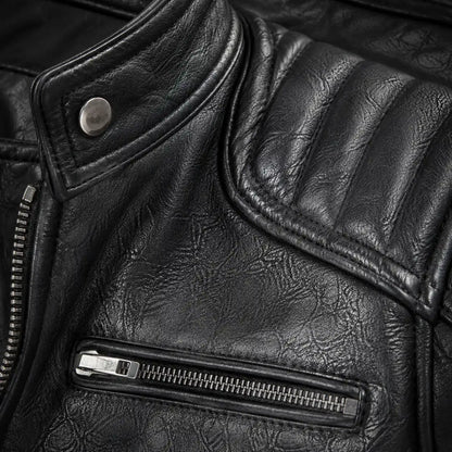 Men’s Biker Jacket Quilted Panels — competitor gallery view 10