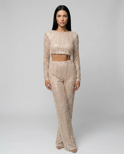 Sequin Pant Set Crop Top — competitor gallery view 6
