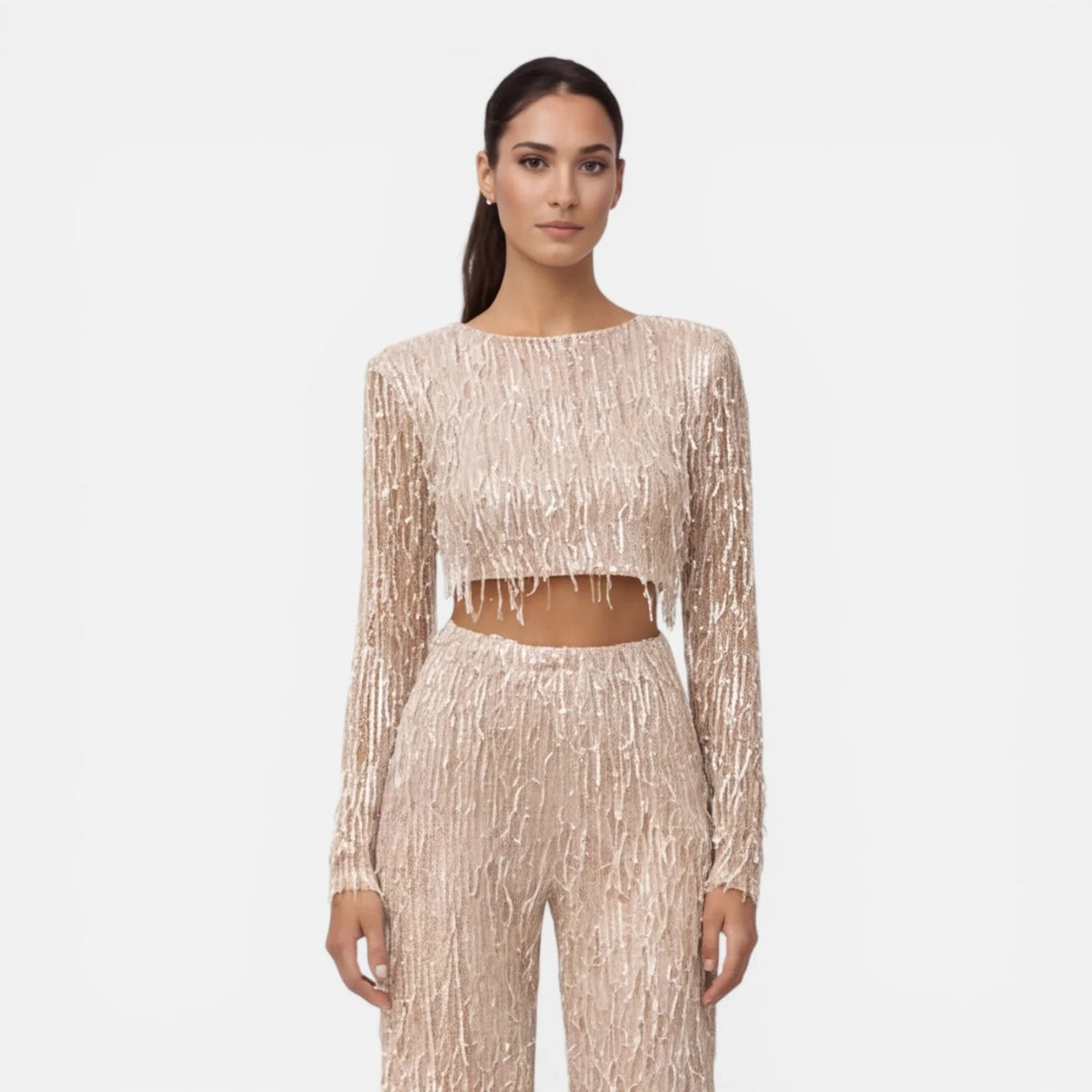 Sequin Pant Set Crop Top — competitor gallery view 9