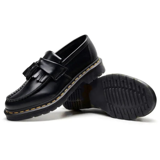 Men’s Loafers Black Chunky Tassel Detail — Black — view 2