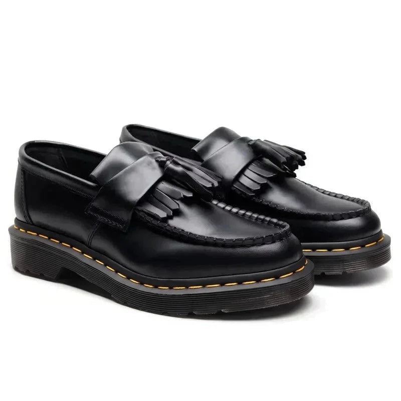 Men’s Loafers Black Chunky Tassel Detail — Black — view 4