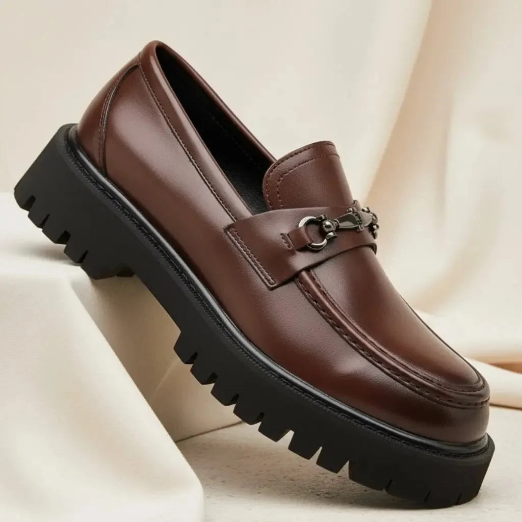 Men’s Loafers Brown Chunky Horsebit — Brown — view 2