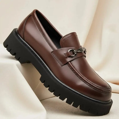 Men’s Loafers Brown Chunky Horsebit — Brown — view 2