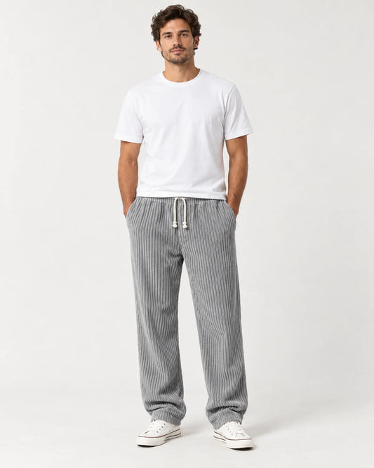Men's drawstring pants in Grey