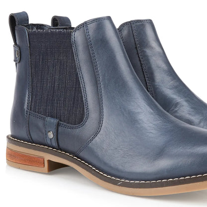Chelsea Boots – Navy Almond Toe with Contrast Sole — Navy