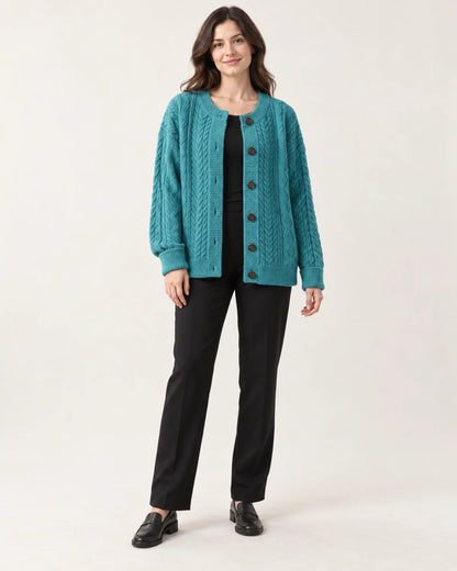 Odile - Women's Cardigans in Teal