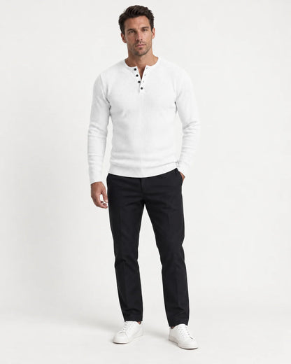 Caius - Men's Sweaters in White