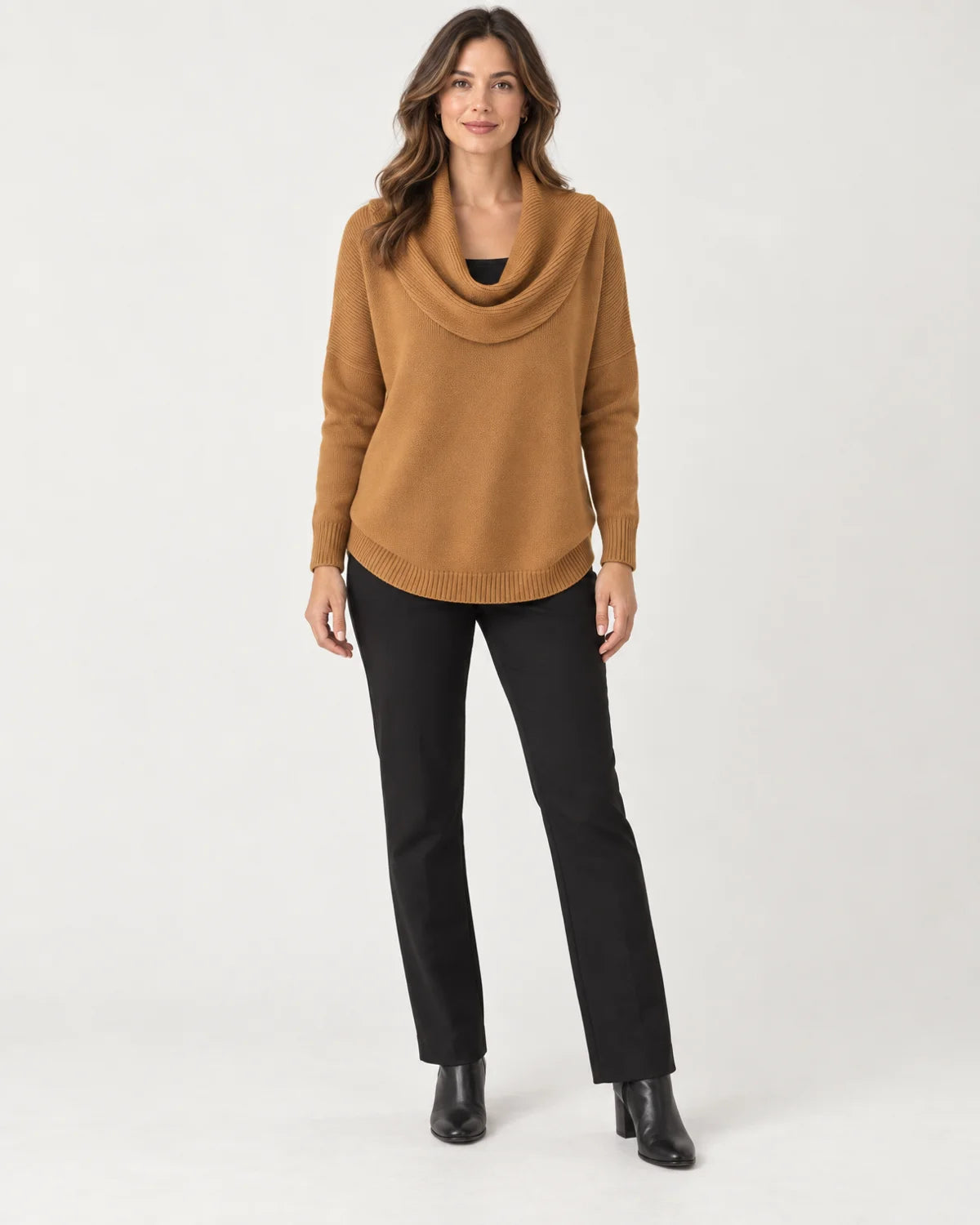 Isolde - Women's Sweaters in Camel
