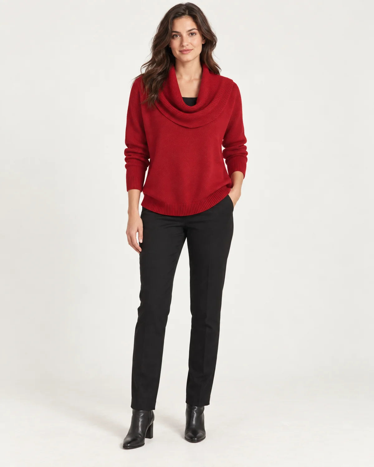 Isolde - Women's Sweaters in Red