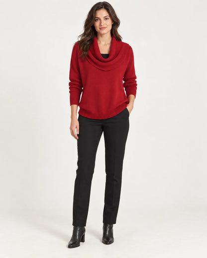 Isolde - Women's Sweaters in Red