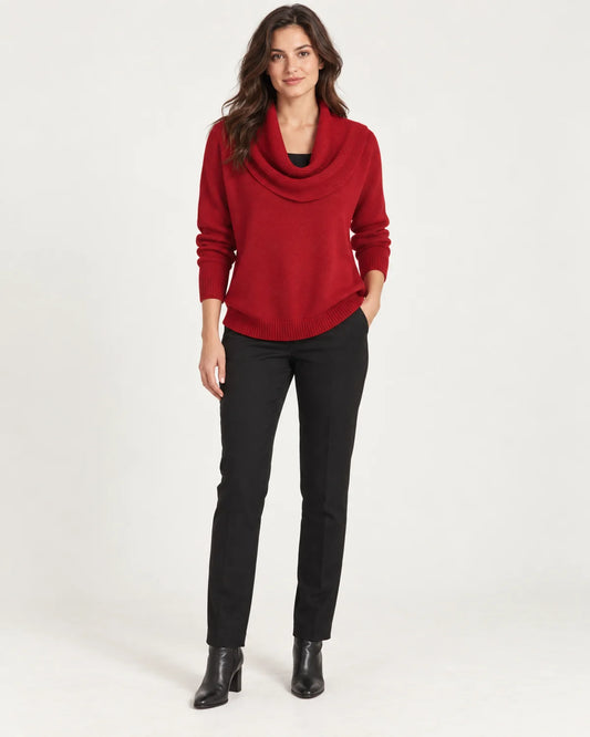 Isolde - Women's Sweaters in Red