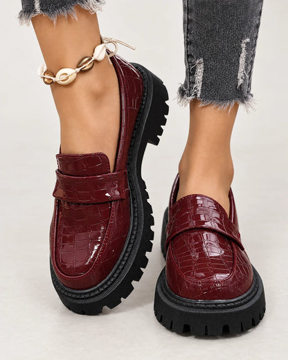 Marguerite - Women's Loafers in Burgundy