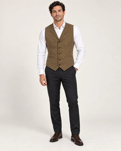 Fenwick - Men's Vests in Light Brown