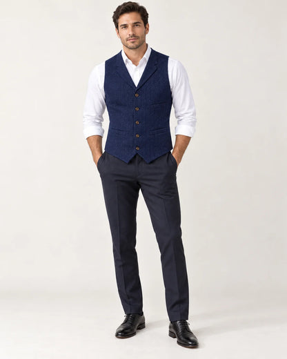 Fenwick - Men's Vests in Navy Blue