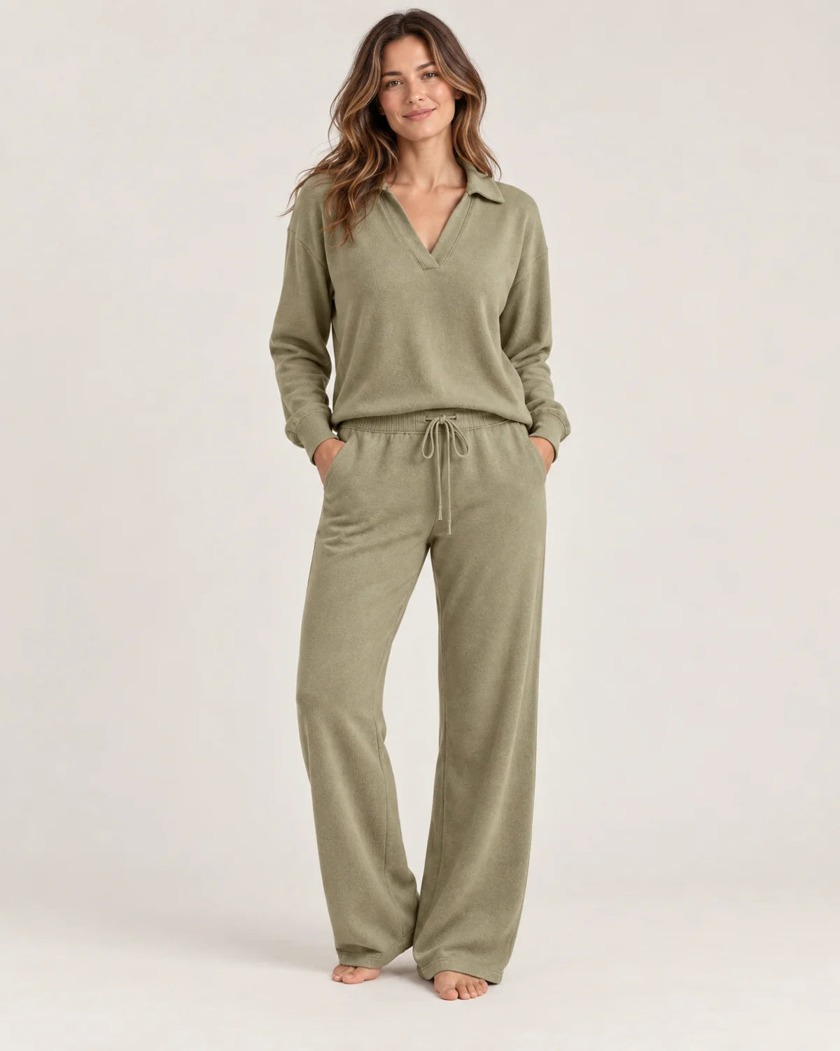 Iris - Women's Loungewear in Khaki