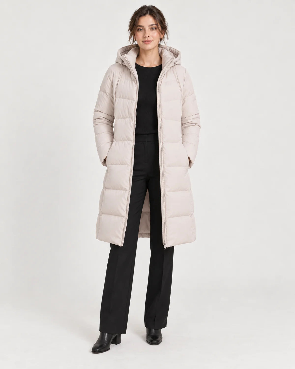 Marceline - Women's Coats in Beige