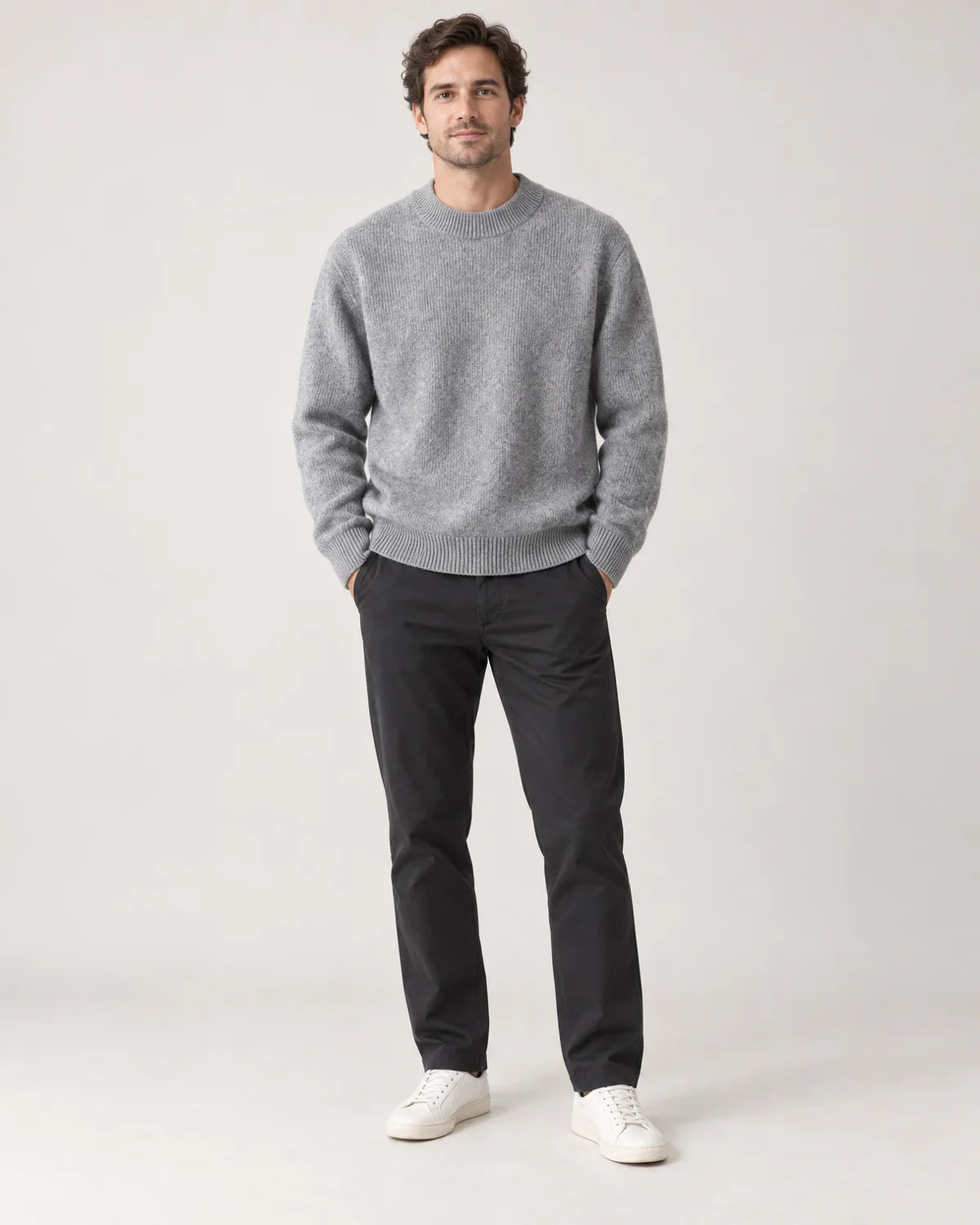 Lucian - Men's Sweaters in Grey