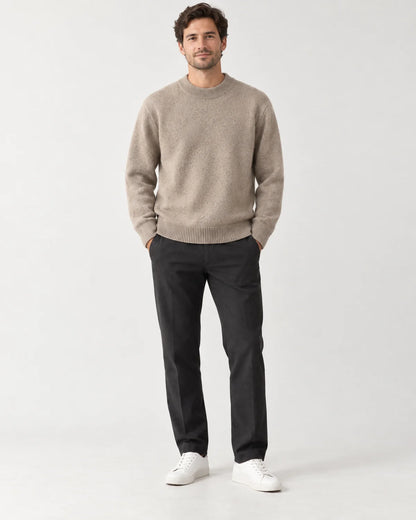 Lucian - Men's Sweaters in Taupe