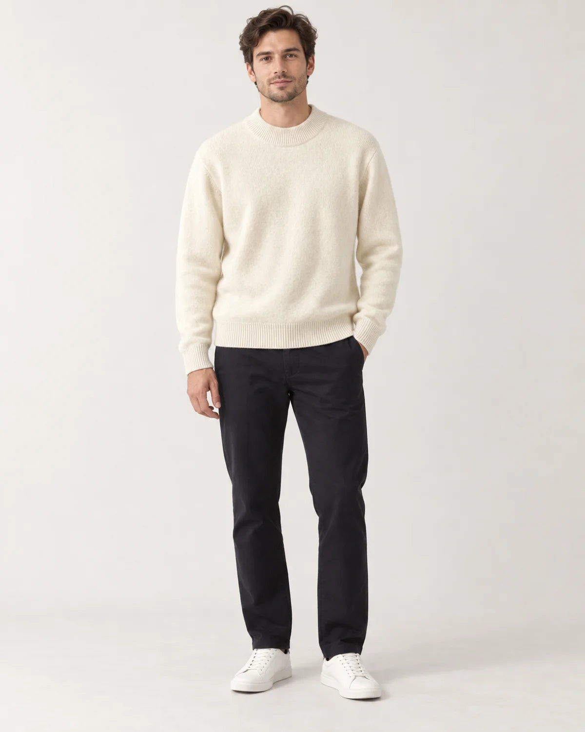 Lucian - Men's Sweaters in White