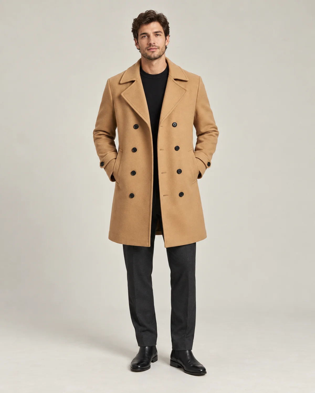 Merritt - Men's Coats in Camel