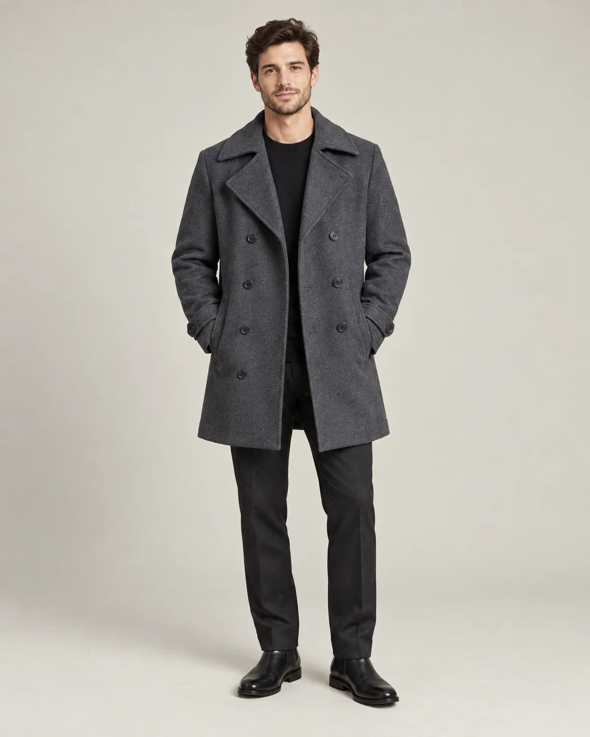 Merritt - Men's Coats in Dark Grey